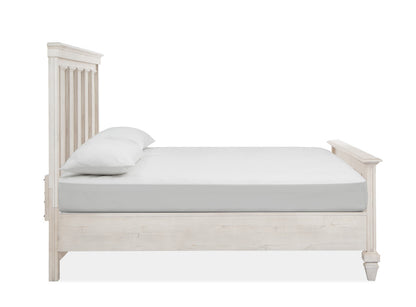 Magnussen - Newport Alabaster Queen Panel Bed 2 Nightstands Drawer Dresser With Landscape Mirror And Gentleman'S Chest - B5430-54-KIT6 view 4