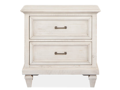 Magnussen - Newport Alabaster Queen Panel Bed 2 Nightstands Drawer Dresser With Landscape Mirror And Gentleman'S Chest - B5430-54-KIT6 view 6