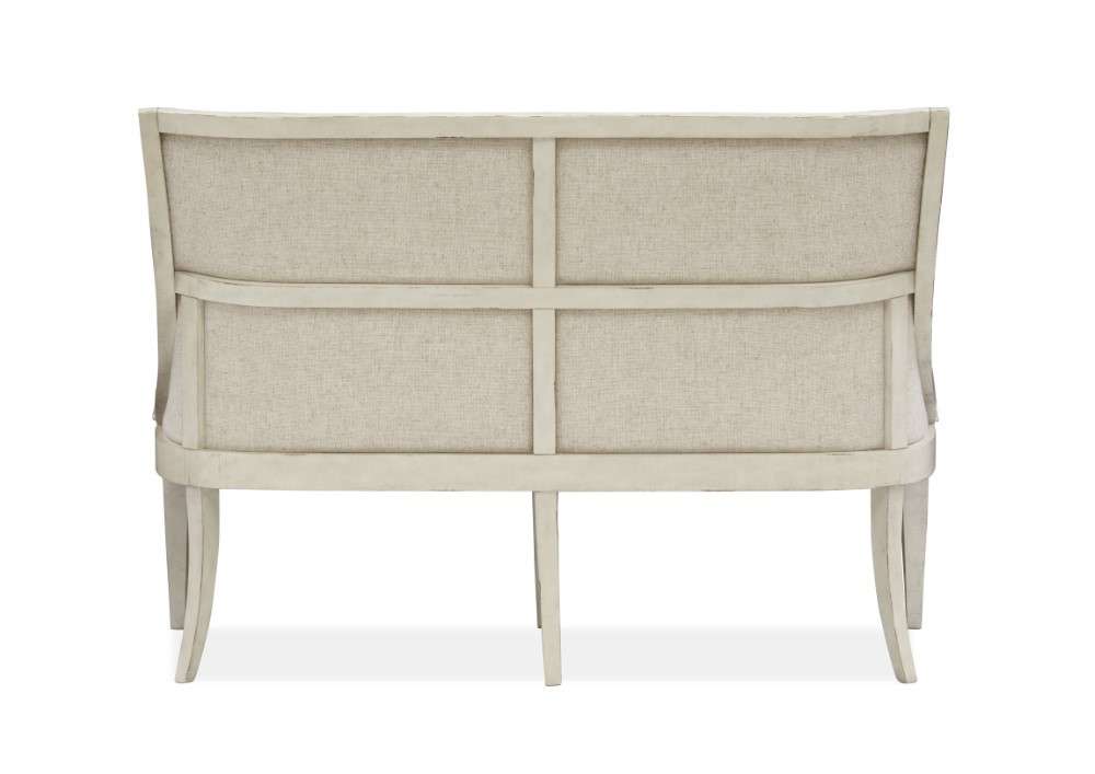 Magnussen - Newport Wood Bench w/Upholstered Seat & Back - D5430-78 view 3