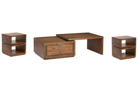 Magnussen - Newton Cinnamon Rectangular Cocktail Table With 2 End Tables - T6505-43-KIT2 view 1