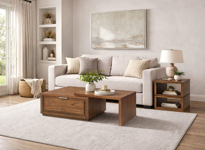 Magnussen - Newton Cinnamon Rectangular Cocktail Table With End Table - T6505-43-KIT1 view 9