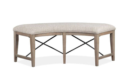 Magnussen - Paxton Place  Curved Bench w/Upholstered Seat - D4805-67 veiw 1