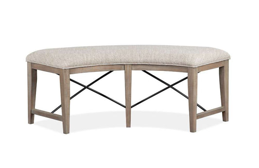 Magnussen - Paxton Place  Curved Bench w/Upholstered Seat - D4805-67 veiw 1