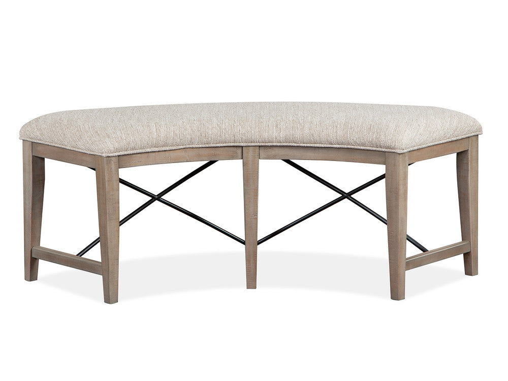 Magnussen - Paxton Place Dovetail Grey 52" Round Dining Table With 2 Curved Bench - D4805-27-KIT5 view 5