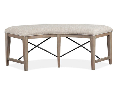 Magnussen - Paxton Place Dovetail Grey 52" Round Dining Table With 2 Curved Bench - D4805-27-KIT5 view 5