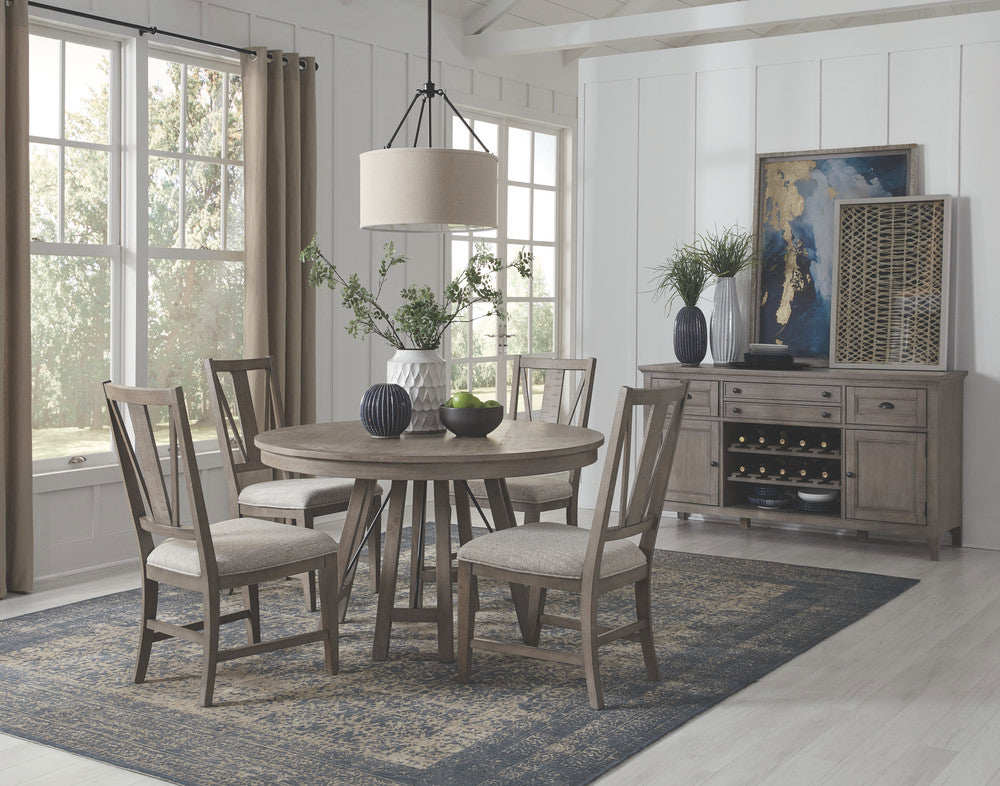 Magnussen - Paxton Place Dovetail Grey 52" Round Dining Table With 4 Side Chairs - D4805-27-KIT1 view 9