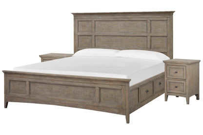 Magnussen - Paxton Place Dovetail Grey California King Panel Storage Bed With 2 Small Nightstands - B4805-75-KIT8 view 1