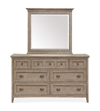 Magnussen - Paxton Place Dovetail Grey Drawer Dresser With Landscape Mirror - B4805-2040 view 2