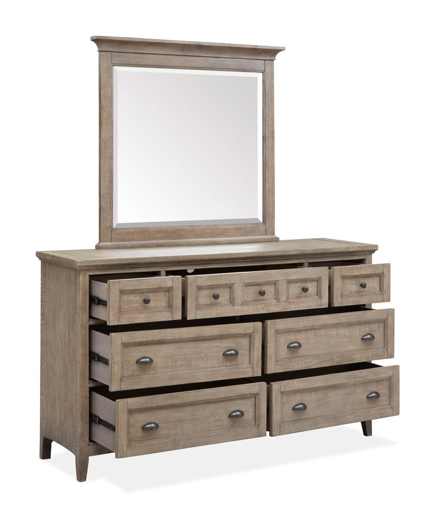 Magnussen - Paxton Place Dovetail Grey Drawer Dresser With Landscape Mirror - B4805-2040 view 9
