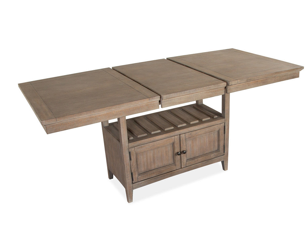 Magnussen - Paxton Place Dovetail Grey Extendable Counter Height Dining Table With 4 Counter Chairs And Buffet - D4805-42-KIT2 view 7