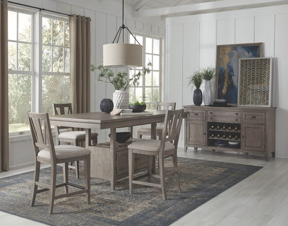 Magnussen - Paxton Place Dovetail Grey Extendable Counter Height Dining Table With 4 Counter Chairs - D4805-42-KIT1 view 9