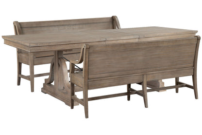 Magnussen - Paxton Place Dovetail Grey Extendable Trestle Dining Table With 2 Benches - D4805-25-KIT25 view 1