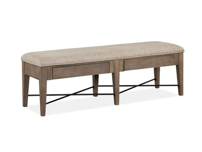 Magnussen - Paxton Place Dovetail Grey Extendable Trestle Dining Table With 2 Upholstered Benches - D4805-25-KIT31 view 5