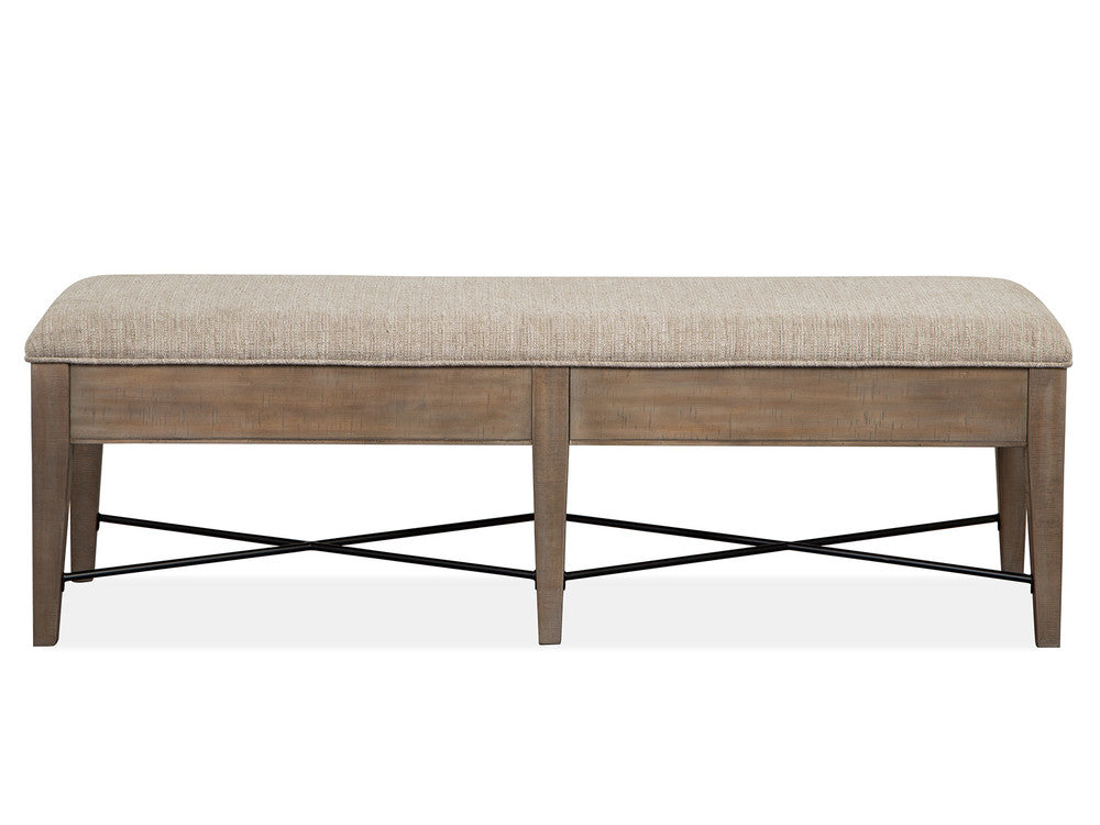 Magnussen - Paxton Place Dovetail Grey Extendable Trestle Dining Table With 2 Upholstered Benches - D4805-25-KIT31 view 6