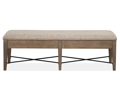 Magnussen - Paxton Place Dovetail Grey Extendable Trestle Dining Table With 2 Upholstered Benches - D4805-25-KIT31 view 6