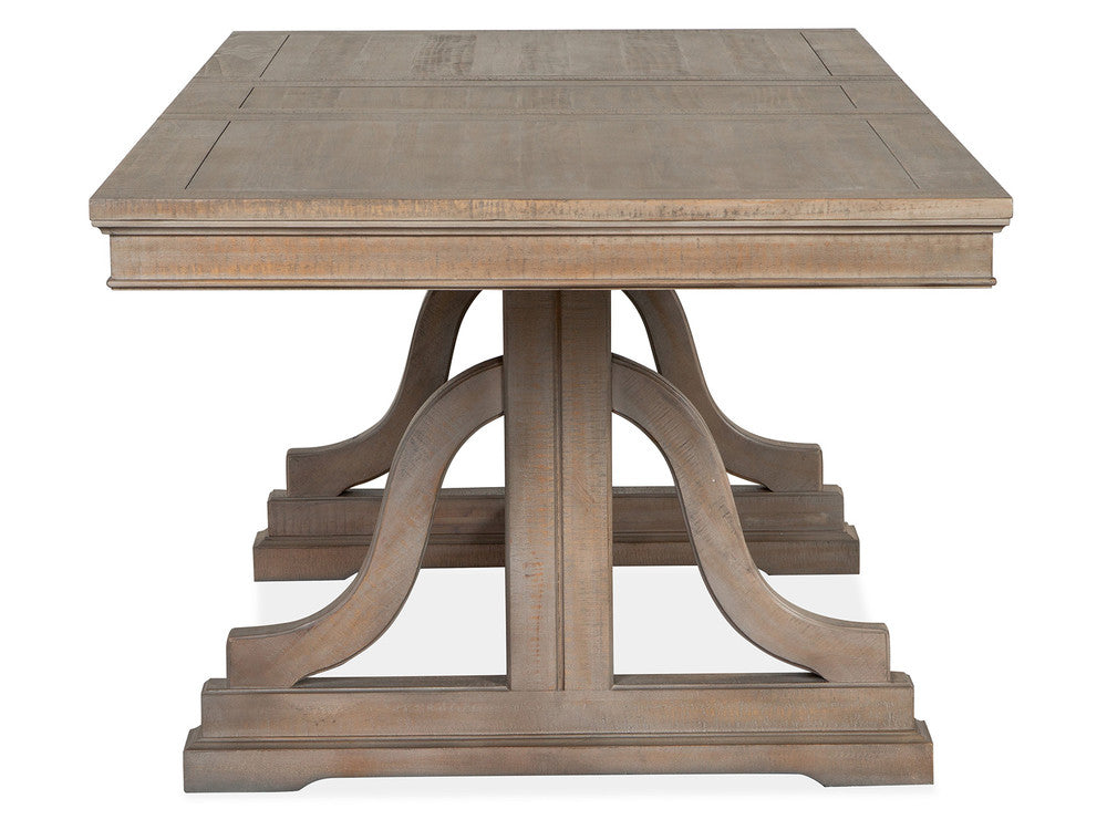 Magnussen - Paxton Place Dovetail Grey Extendable Trestle Dining Table With 4 Side Chairs Bench And Buffet - D4805-25-KIT16 view 4