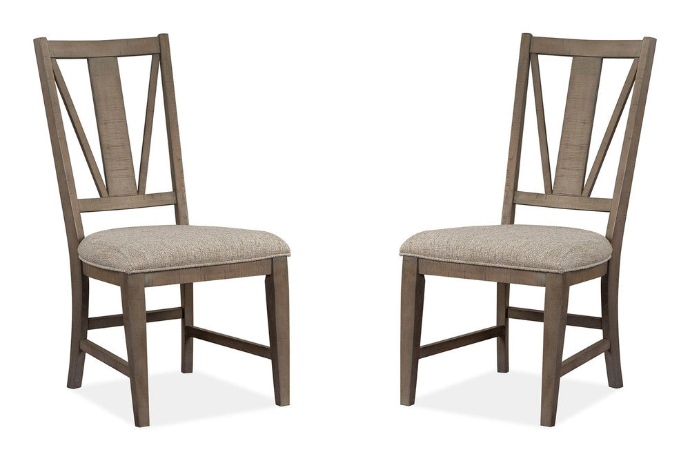Magnussen - Paxton Place Dovetail Grey Extendable Trestle Dining Table With 4 Side Chairs Upholstered Bench And Buffet - D4805-25-KIT12 view 5