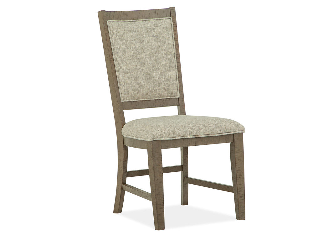 Magnussen - Paxton Place Dovetail Grey Extendable Trestle Dining Table With 4 Step Upholstered Side Chairs And Bench - D4805-25-KIT23 view 6