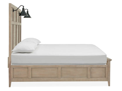 Magnussen - Paxton Place Dovetail Grey King Lamp Panel Bed - B4805-69 view 3
