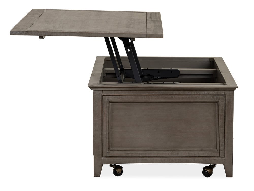 Magnussen - Paxton Place Dovetail Grey Lift Top Storage Caster Cocktail Table With End Table - T4805-50KIT7 view 6