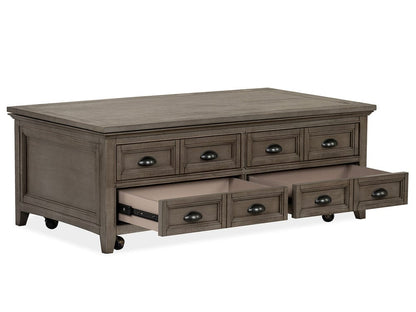 Magnussen - Paxton Place Dovetail Grey Lift Top Storage Caster Cocktail Table With End Table - T4805-50KIT7 view 7