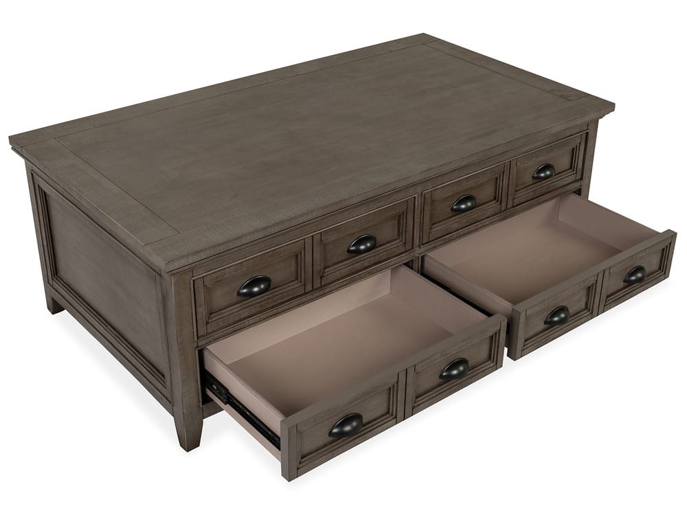 Magnussen - Paxton Place Dovetail Grey Lift Top Storage Caster Cocktail Table With End Table - T4805-50KIT7 view 8