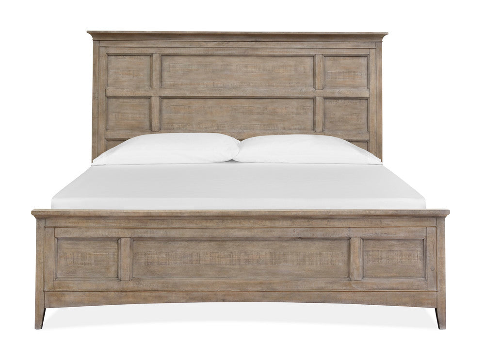 Magnussen - Paxton Place Dovetail Grey Queen Panel Storage Bed With Nightstand - B4805-55-KIT1 view 4