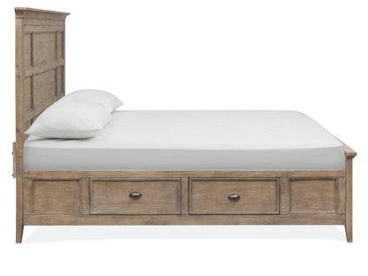 Magnussen - Paxton Place Dovetail Grey Queen Panel Storage Bed With Nightstand - B4805-55-KIT1 view 5