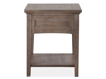 Magnussen - Paxton Place Rectangular End Table in Dovetail Grey - T4805-03 view 3