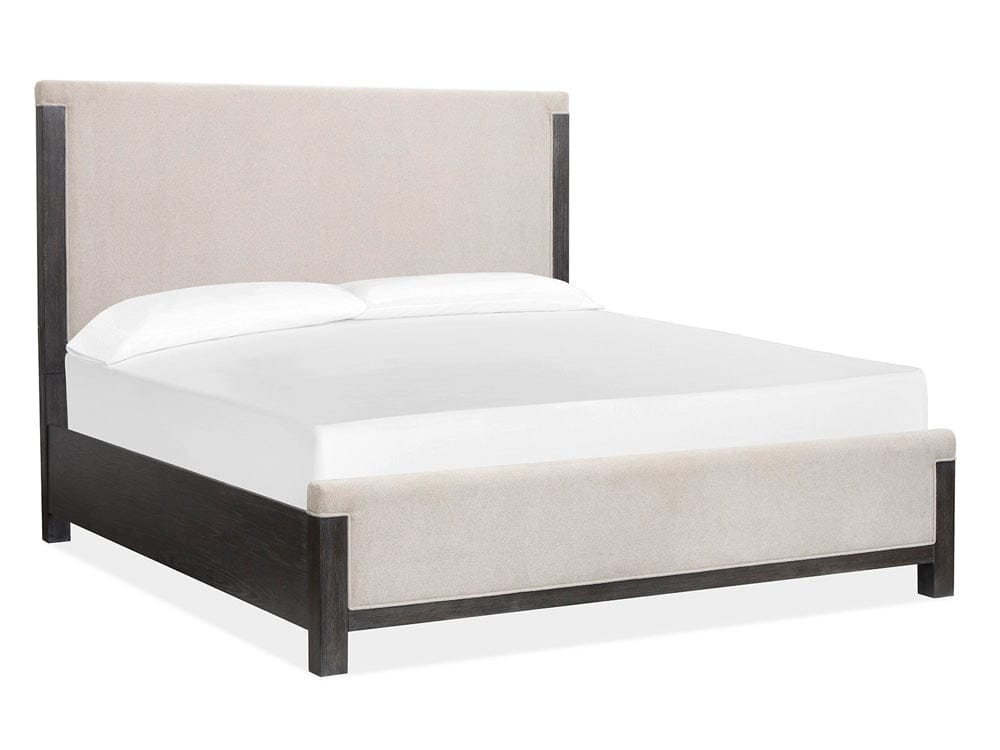 Magnussen - Plum Creek Ravenwood Black California King Upholstered Panel Bed - B5990-75 view 1
