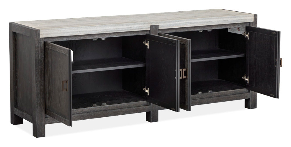 Magnussen - Plum Creek Ravenwood Black Door Console - H5990-33 view 3