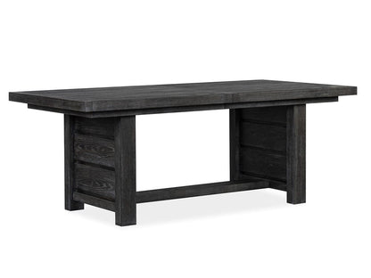Magnussen - Plum Creek Ravenwood Black Extendable Trestle Dining Table - D5990-21 view 1