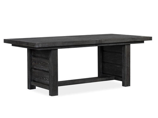 Magnussen - Plum Creek Ravenwood Black Extendable Trestle Dining Table - D5990-21 view 1