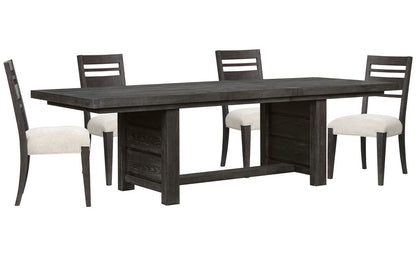 Magnussen - Plum Creek Ravenwood Black Extendable Trestle Dining Table With 4 Side Chairs - D5990-21-KIT1 view 1