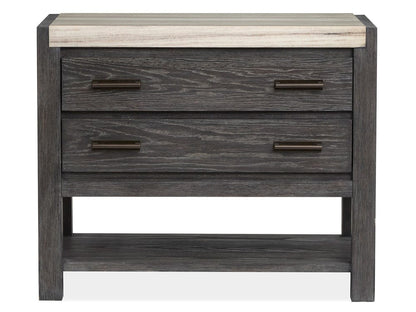 Magnussen - Plum Creek Ravenwood Black Open Nightstand - B5990-05 view 2