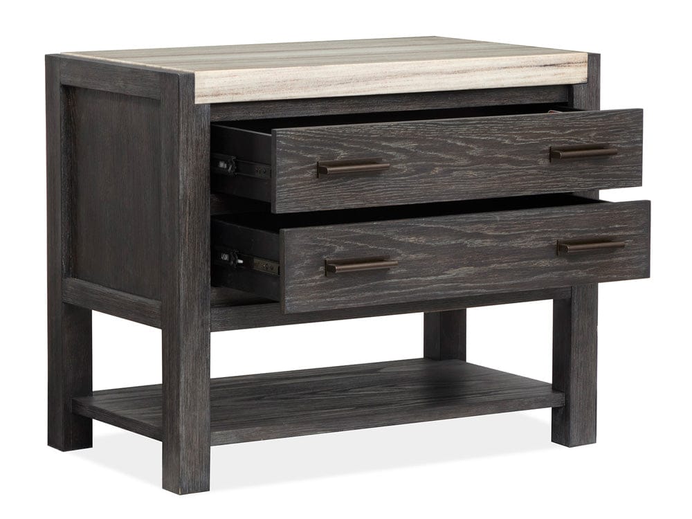 Magnussen - Plum Creek Ravenwood Black Open Nightstand - B5990-05 view 4