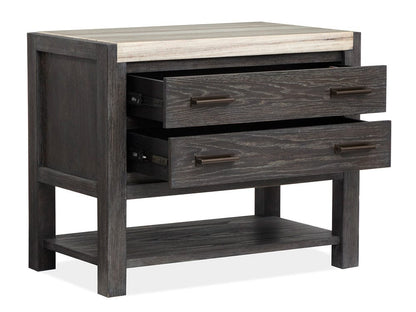Magnussen - Plum Creek Ravenwood Black Open Nightstand - B5990-05 view 4