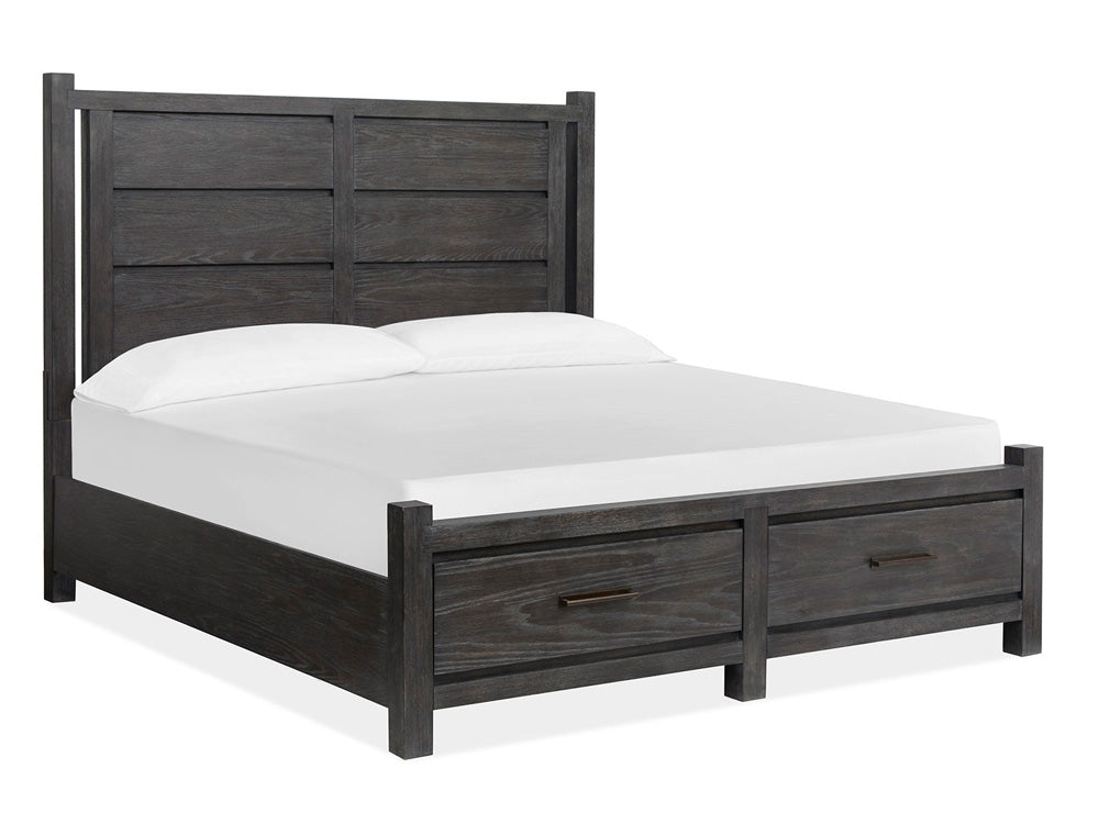 Magnussen - Plum Creek Ravenwood Black Queen Panel Storage Bed - B5990-54A view 1