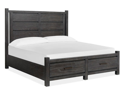 Magnussen - Plum Creek Ravenwood Black Queen Panel Storage Bed - B5990-54A view 1
