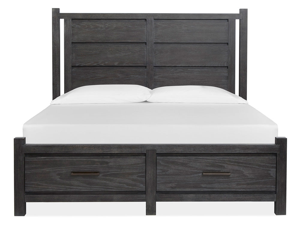Magnussen - Plum Creek Ravenwood Black Queen Panel Storage Bed - B5990-54A view 2
