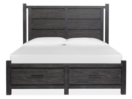 Magnussen - Plum Creek Ravenwood Black Queen Panel Storage Bed - B5990-54A view 2