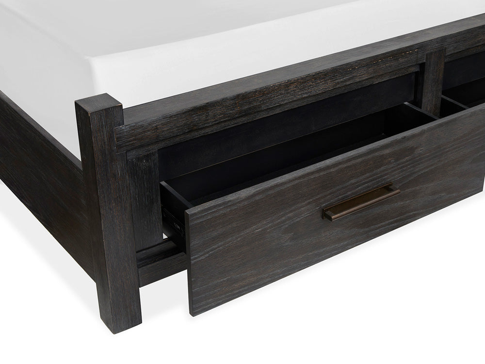 Magnussen - Plum Creek Ravenwood Black Queen Panel Storage Bed - B5990-54A view 5