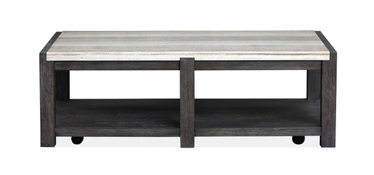 Magnussen - Plum Creek Ravenwood Black Rectangular Cocktail Table With Casters - T5990-43 view 2