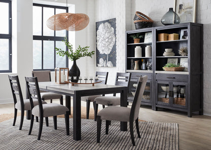 Magnussen - Plum Creek Ravenwood Black Rectangular Dining Table With 2 Benches 2 Side Chairs And Sideboard - D5990-20-KIT38 view 9