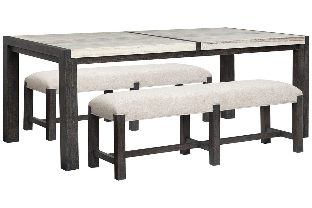 Magnussen - Plum Creek Ravenwood Black Rectangular Dining Table With 2 Benches - D5990-20-KIT34 view 1