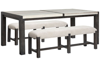 Magnussen - Plum Creek Ravenwood Black Rectangular Dining Table With 2 Benches - D5990-20-KIT34 view 1