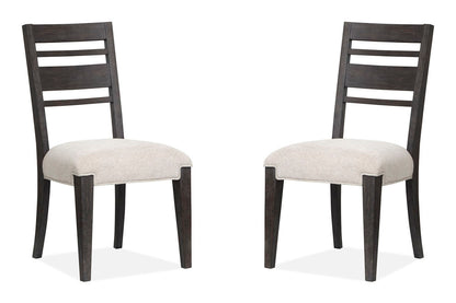 Magnussen - Plum Creek Ravenwood Black Rectangular Dining Table With 2 Side Chairs 2 Upholstered Side Chairs And Bench - D5990-20-KIT31 view 5