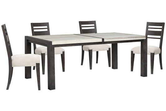 Magnussen - Plum Creek Ravenwood Black Rectangular Dining Table With 4 Side Chairs - D5990-20-KIT1 view 1