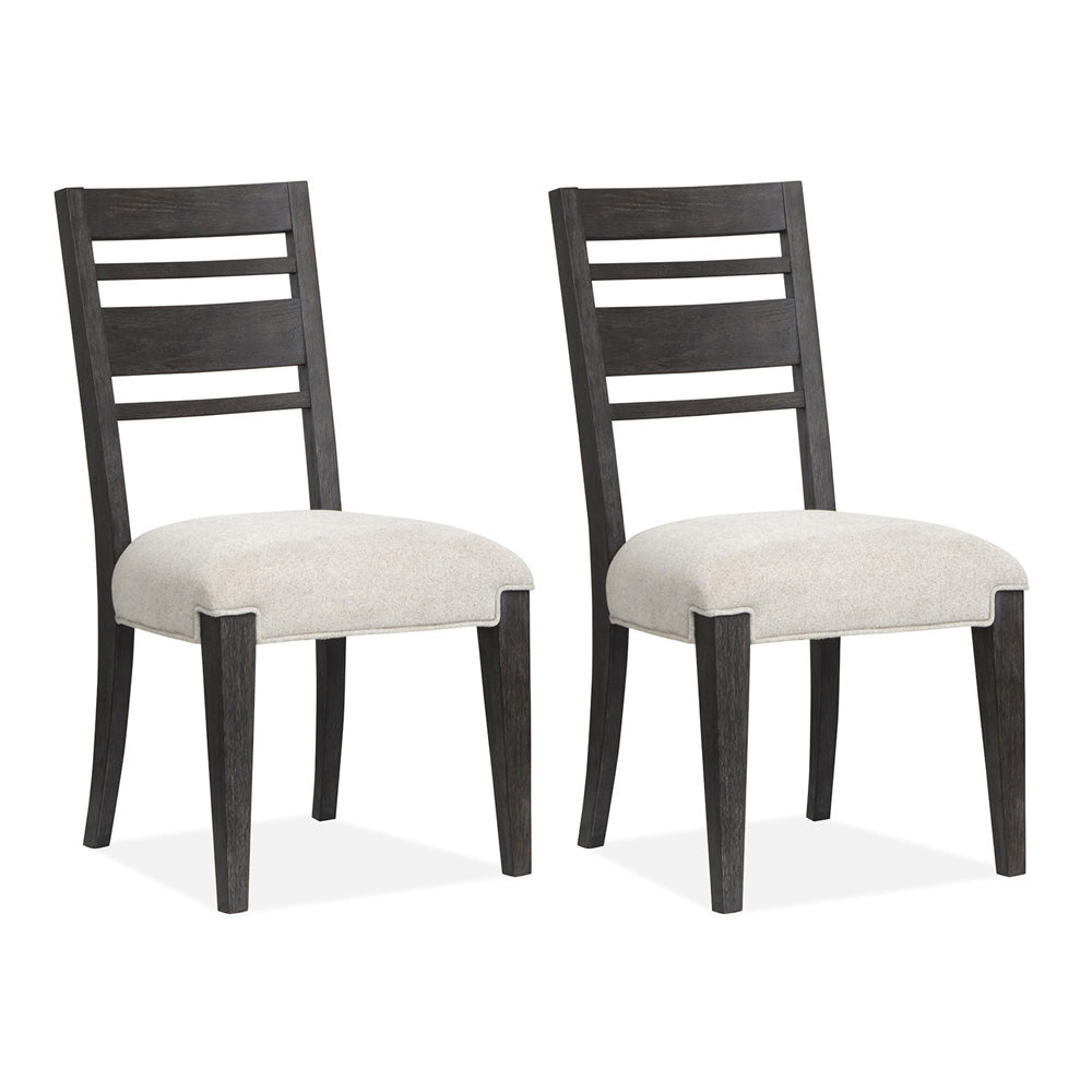 Magnussen - Plum Creek Ravenwood Black Upholstered Side Chair Two Pack - D5990-62 view 1