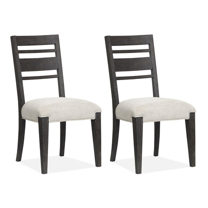 Magnussen - Plum Creek Ravenwood Black Upholstered Side Chair Two Pack - D5990-62 view 1